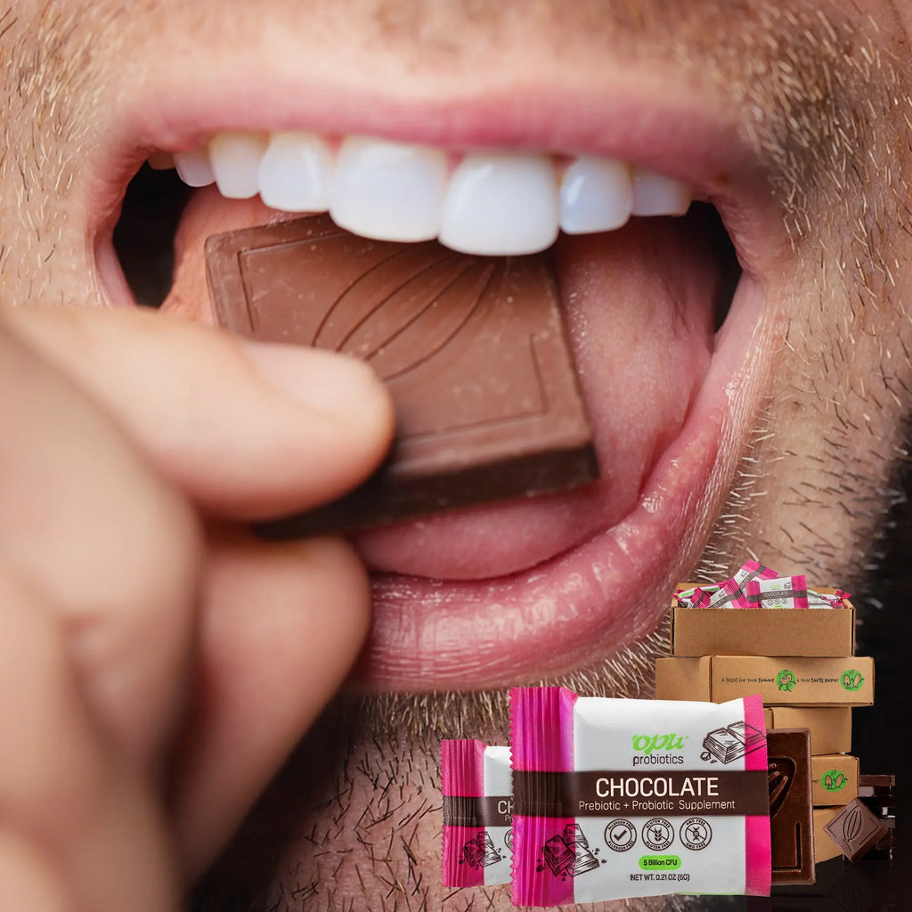 Chocolates Opu Probiotics - Bite-Sized Chocolates Are Your Daily Dose of Pre + Probiotics! 30 Day Supply