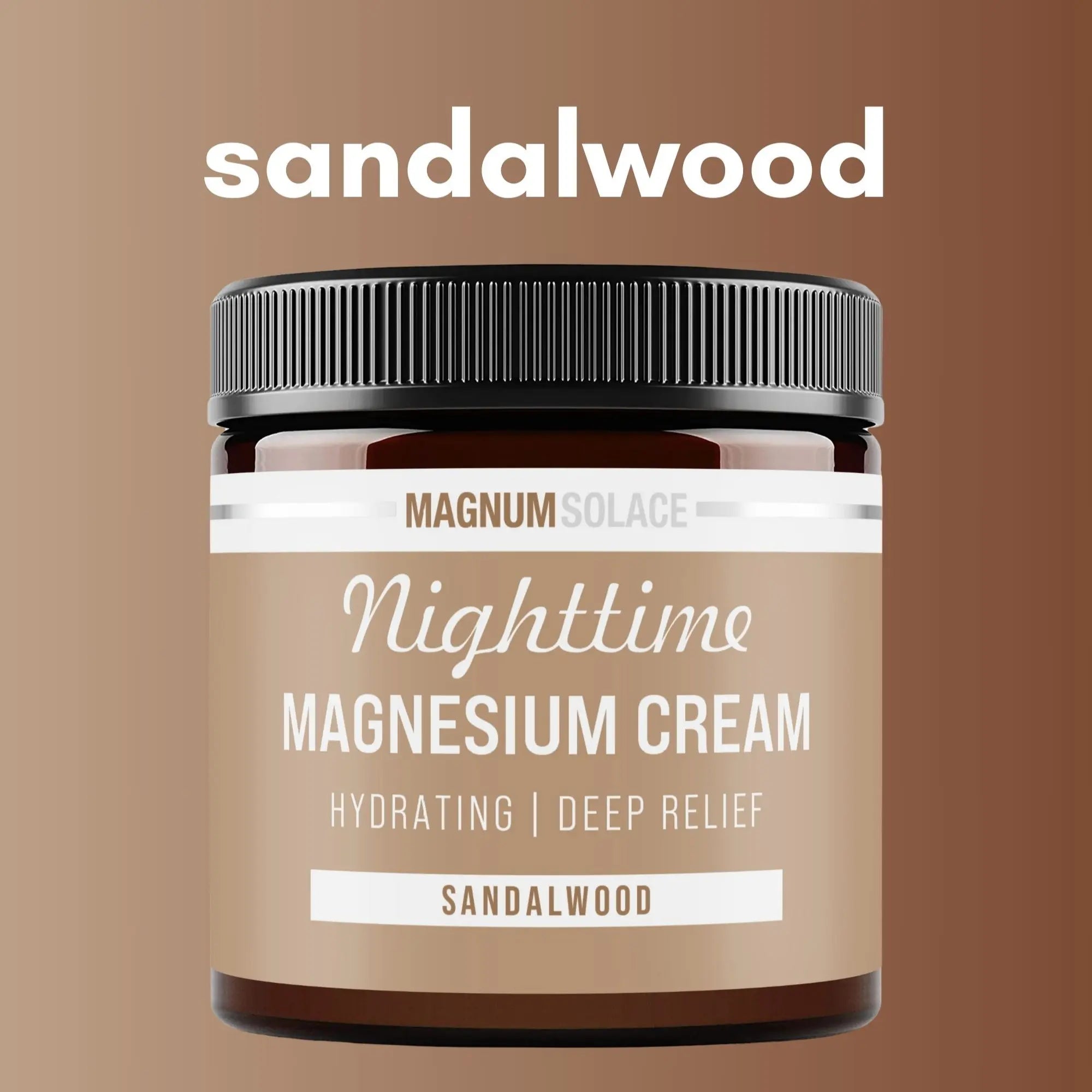 Magnum Solace Nighttime Magnesium Cream - Hydrating Lotion for Daily Comfort - Body Care, Skincare & Cosmetic Use